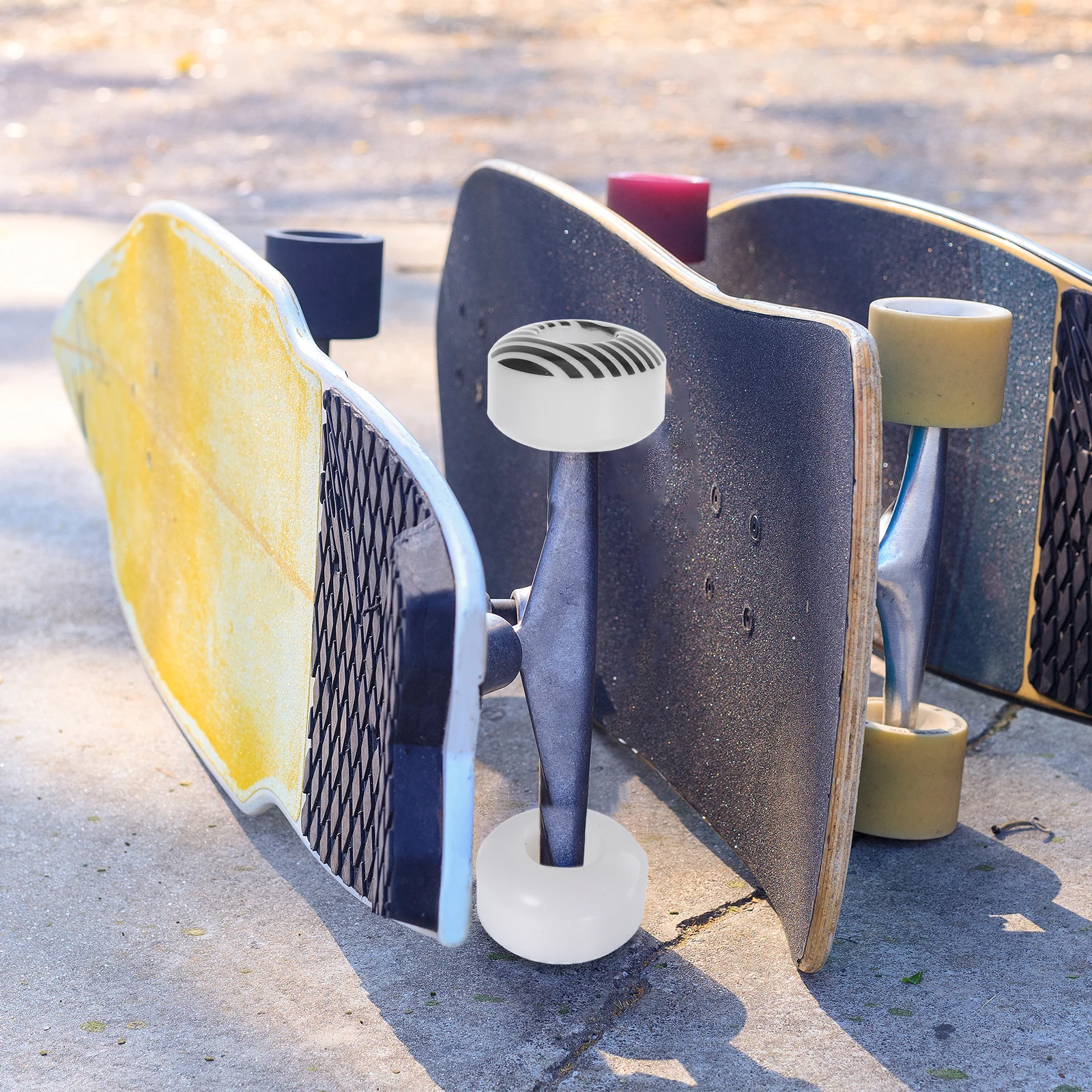 

4pcs Skateboard Wheels 95A High Rebound Enhanced Control Grooved Tread Smooth Urban Performance Replacement Parts