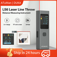 DUKA ATuMan LS6 Laser Level Rangefinder 40-meter Mini Distance Meter Angle Measuring Tools 62g Portable Laser Casting Instrument