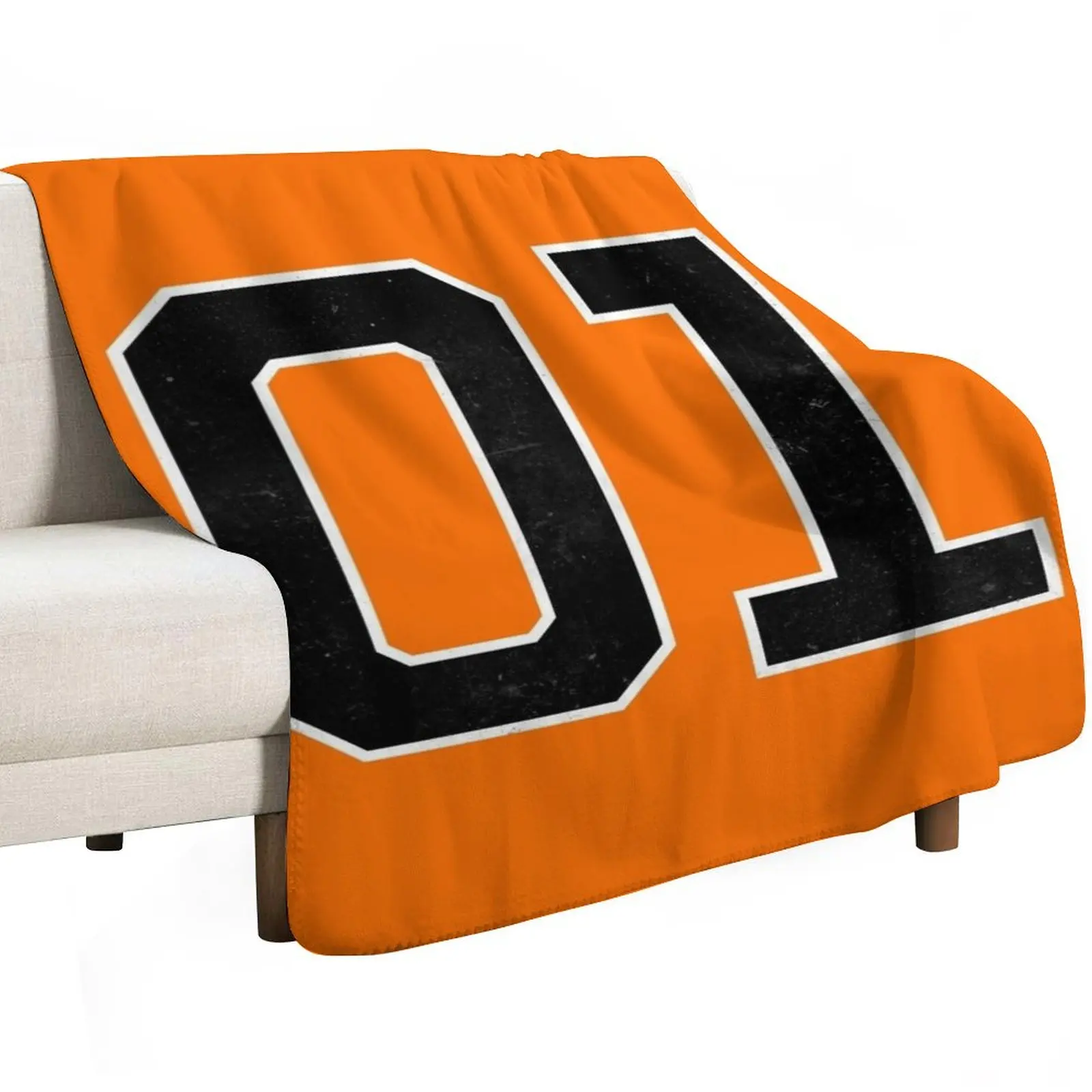 01 General Lee Number Throw Blanket Cozy Throw Blanket for Bed Sofa Chair