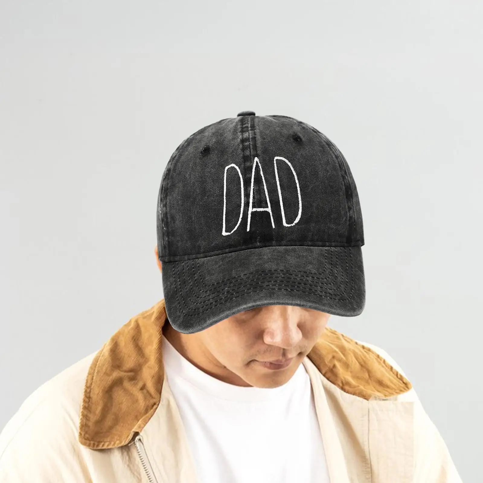 

Dad Embroidered Baseball Hat Lightweight Golf Cap Father's Day Gifts Sun Visor Hat for Camping Gardening Outdoor Hiking Beach