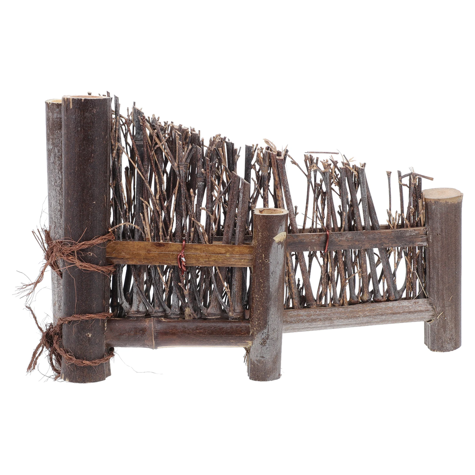 

Bamboo Fence Screen Screening Tea Table Decoration Small Ornament Retro Decorative Panels Restaurant