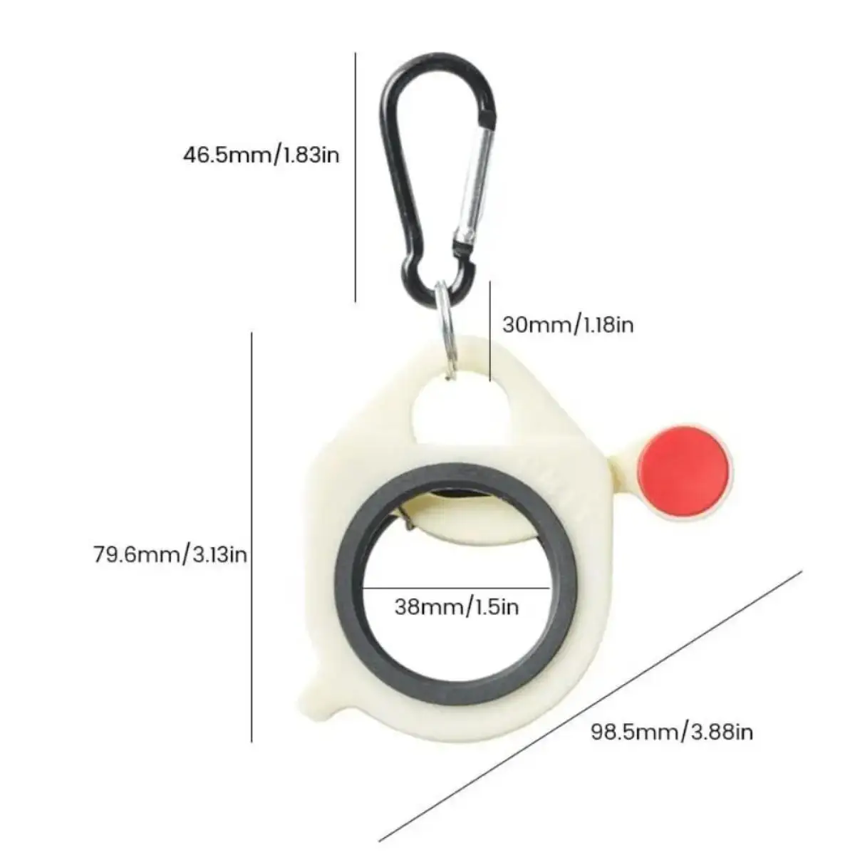 1PC Cable Tie Organizer Portable Fluorescent Storage Plastic Cable Tie Holder Cable Tie Storage Tool Key Chain Wiring Accessory
