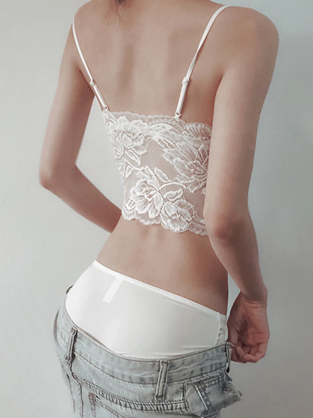 Chaleco con tirantes para mujer, ropa de abrigo Sexy con sujetador con almohadilla en el pecho, ropa interior de una pieza, Top de tubo con Base interior Inside Ba