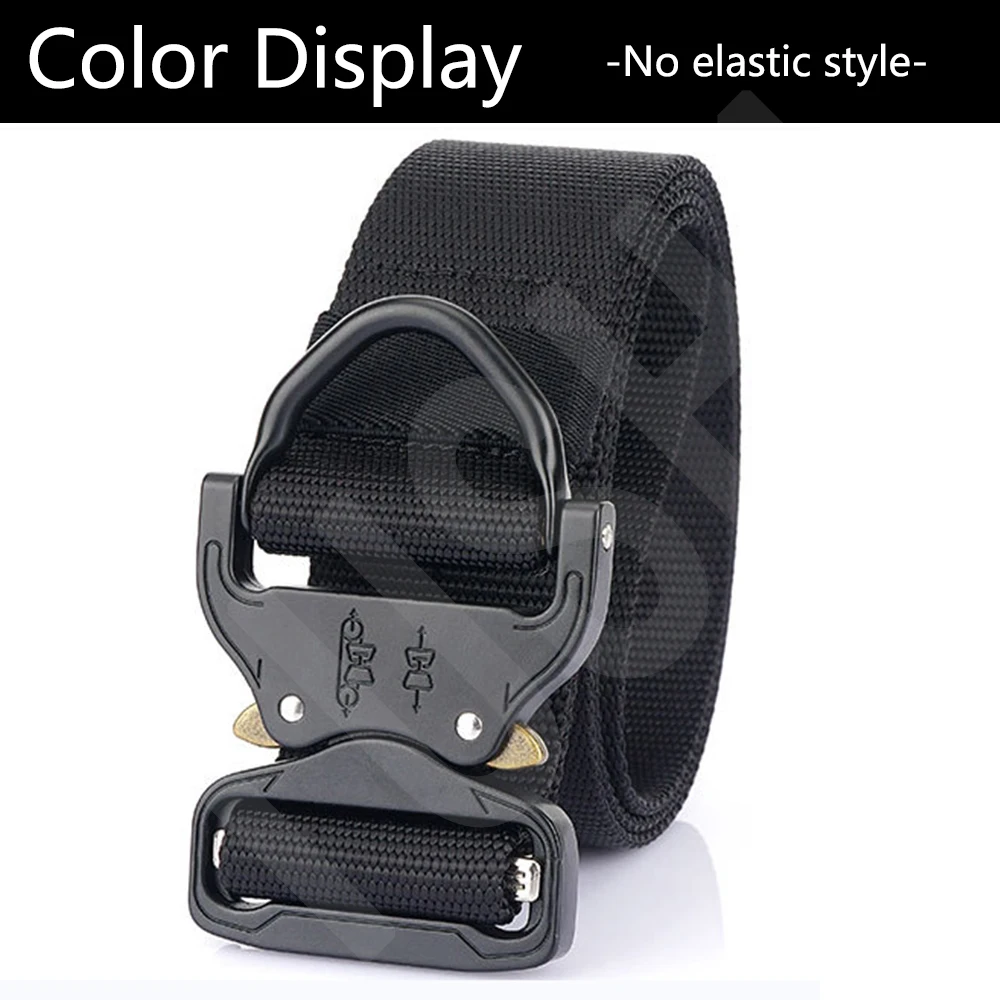 TUSHI 1.7 inch Army Tactical Belt Quick Release Military Airsoft Training Molle Heavy Duty Outdoor Shooting Hiking Hunting Belt