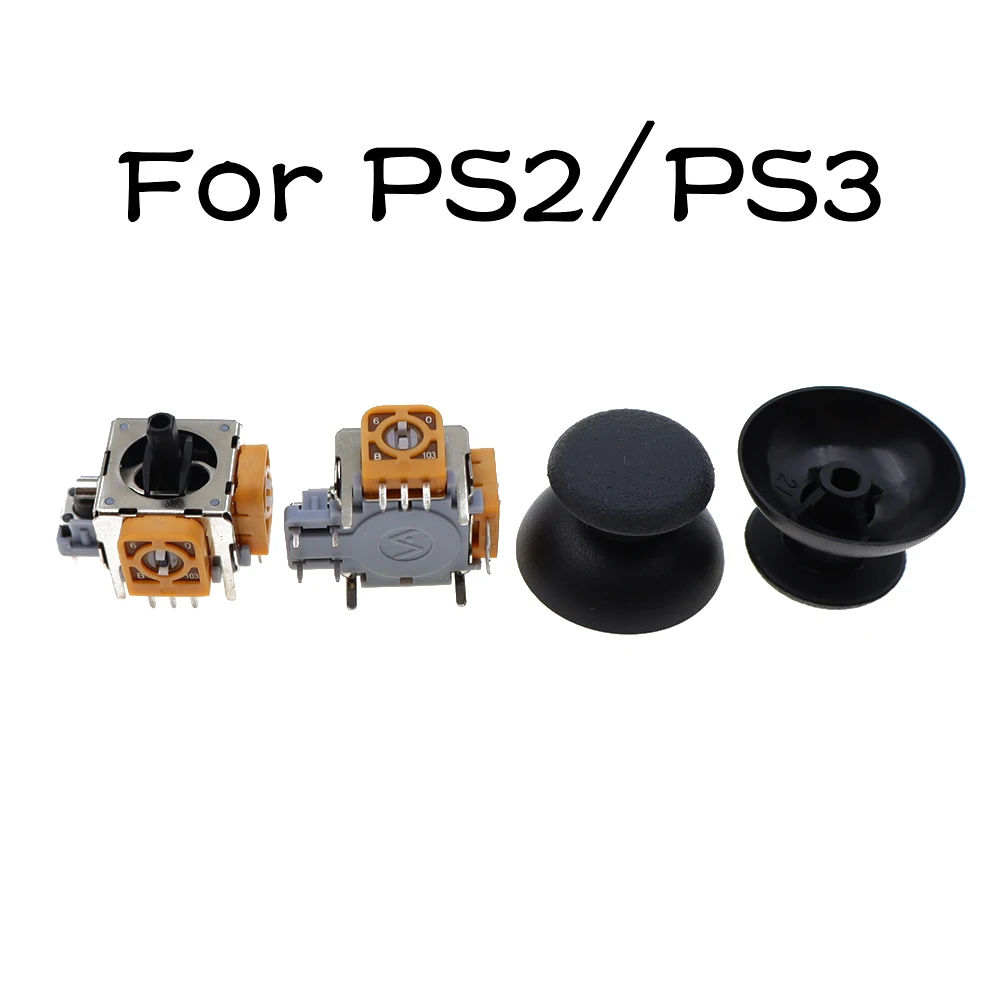 PS2 PS3 PS4 Pro PS5 3D 아날로그 조이스틱 센서 모듈 교체용 NGC Xbox 360 One 컨트롤러 썸스틱 캡