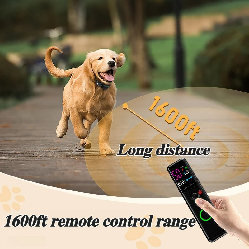 

Тренажеры для собак с дистанционным управлением, водонепроницаемые тактические шоковые ошейники, портативный регулируемый ошейник с защитой от лая, принадлежности для дрессировки домашних животных