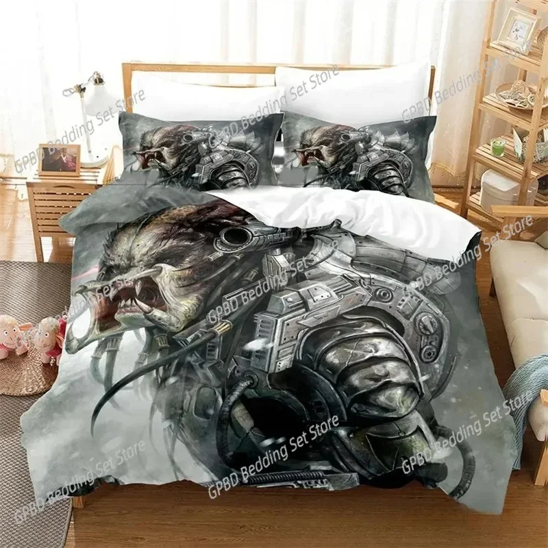 

3D Print Movie The Predator Bedding Set Girls Boys Twin Queen King Size Duvet Cover Pillowcase Bed boys Adult Home Textileextile
