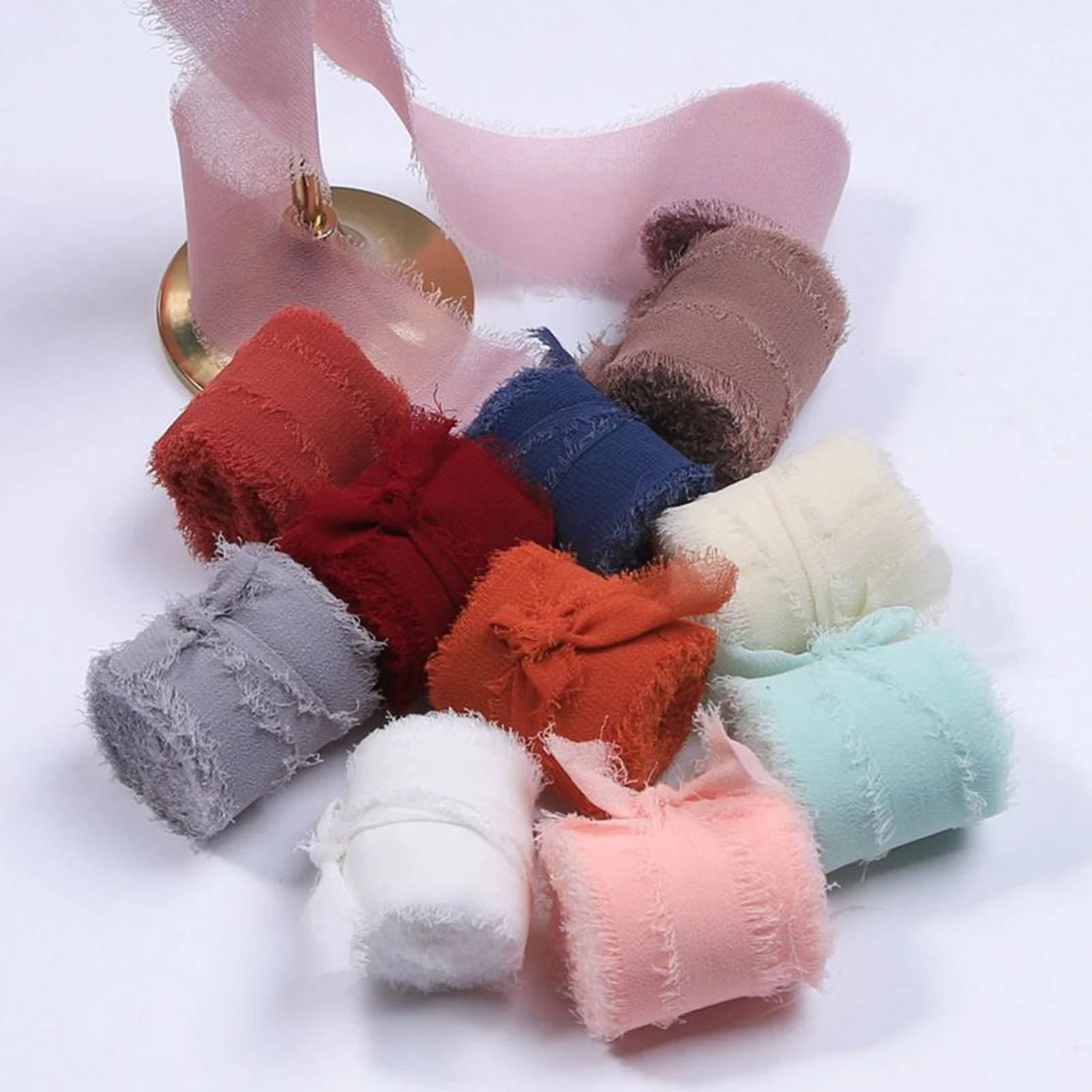 1 Roll Christmas Ribbon Durable Party Wreath Wrapping Ribbon Flexible Christmas Crafts Ribbon