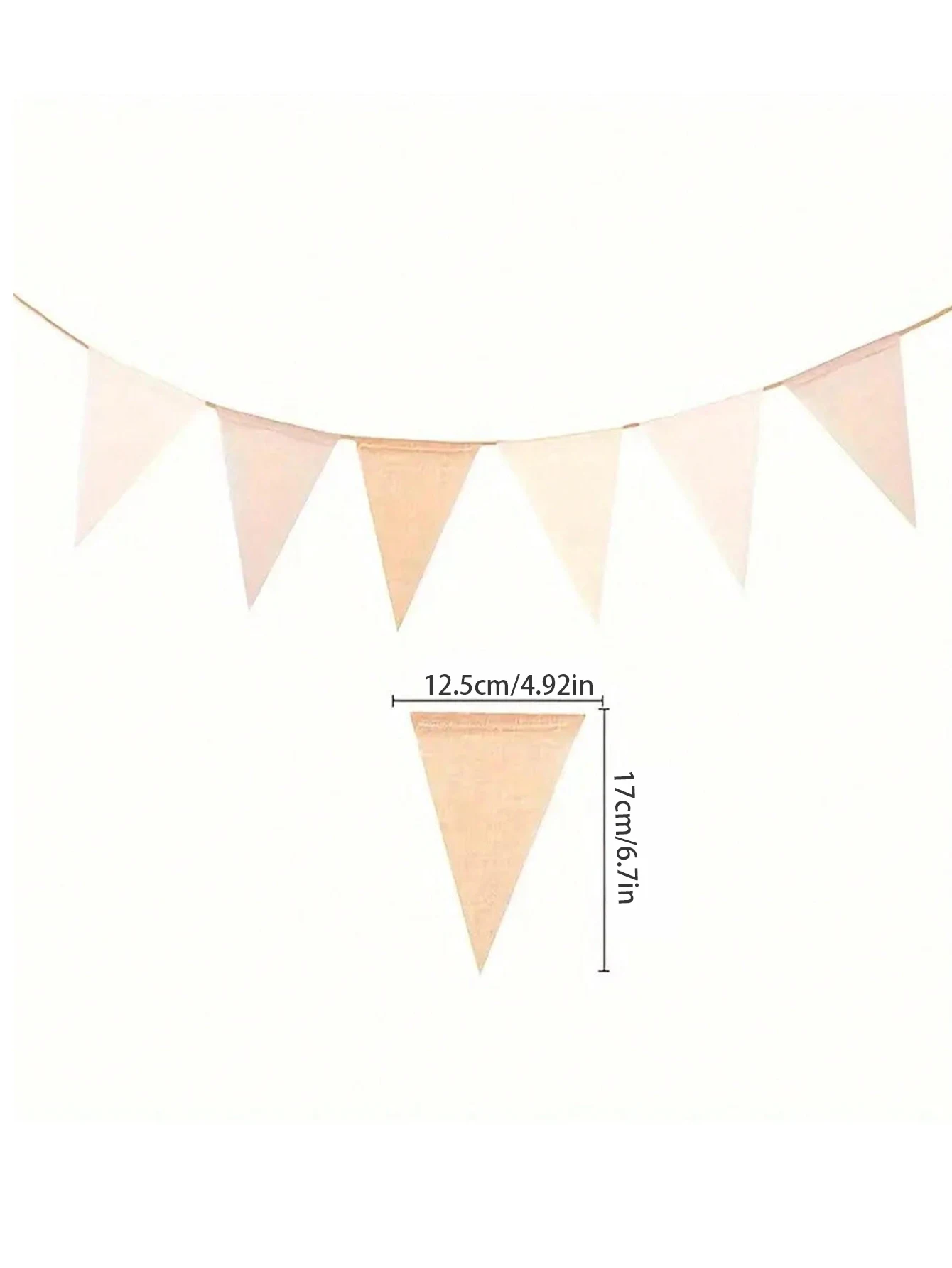DIY Colorful Imitation Burlap Triangular Flags for Wedding and Birthday Party Decorations, Event Setup, Themed Parties, Halloween, Christmas, Garden and Home Decoration Banners