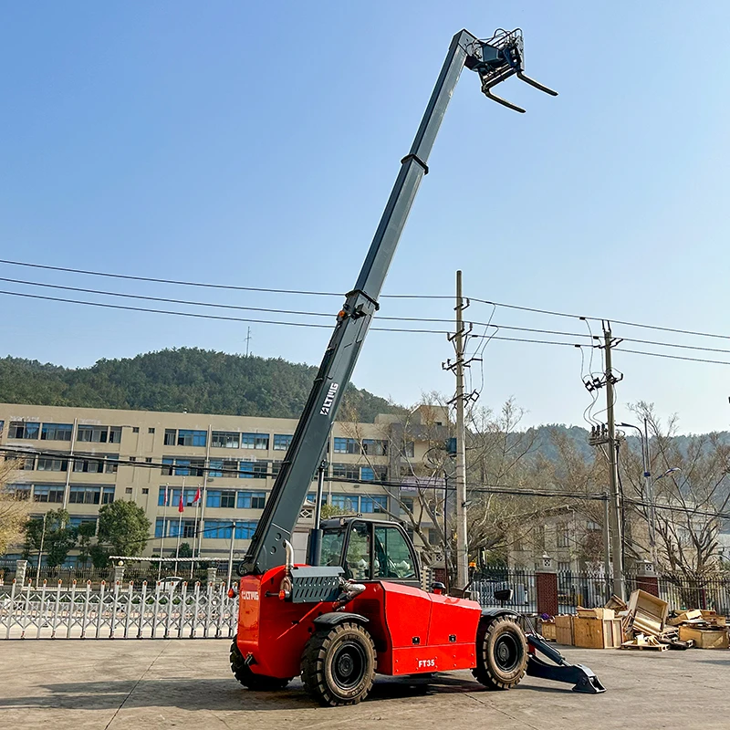 Mini Diesel Telehandler 1.5T 2T 3T 4WD Telescopic Boom Forklift Compact Lifting Machine For Sale
