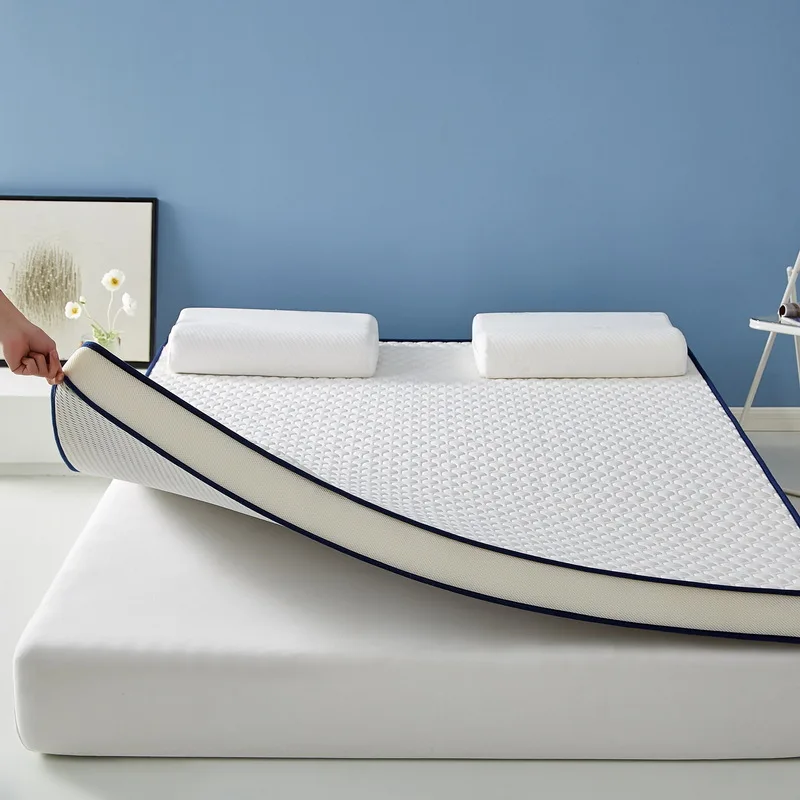 

Eco-Friendly Thailand Latex Mattress for Student Dorm Single Tatami Pad Foldable Household Memory Foam Soft Mattress Topper