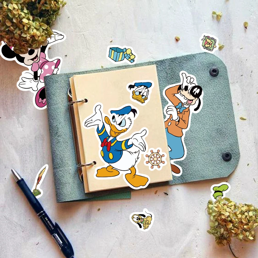 8/16/32Pcs Disney Make A Face Puzzle Stickers Mickey Minnie Donald Duck Kids Assemble Toys Children Funny Sticker Party Gift