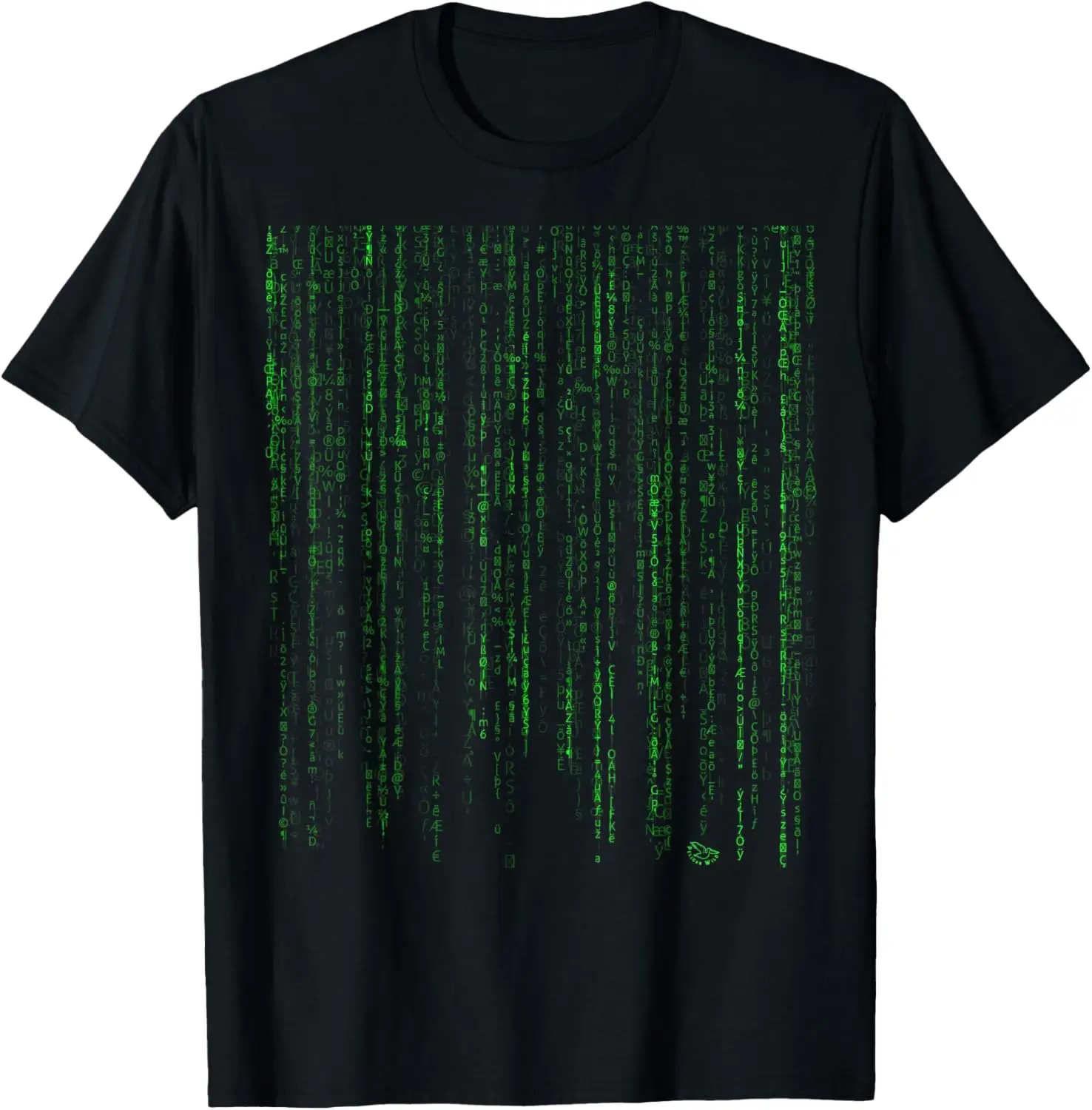 

Matrix Digital Code Stream Graphic Tee Men Casual Cotton Short Sleeve T-Shirt Geek Gift