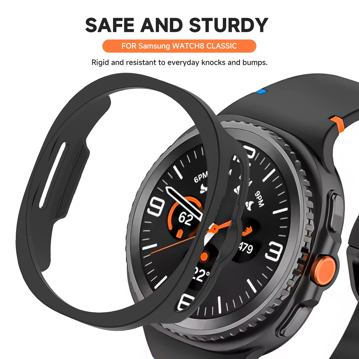 PC-Hartschale für Samsung Galaxy Watch 9/8 40mm 44mm Glänzende Schutzhülle Galaxy Watch 8Classic Ausgehöhlte Schale Zubehör – Detail 8