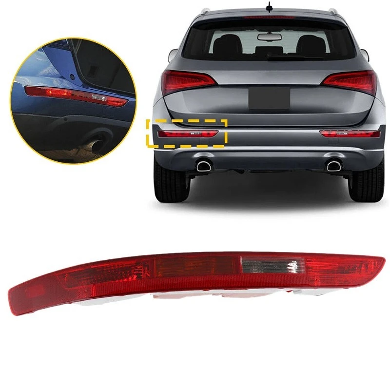 

Car Rear Bumper Tail Light Without Bulb For Audi Q5 2.0T 2009-2017 8R0945096B 4-Holes Rear Bumper Brake Light Signal Lamp