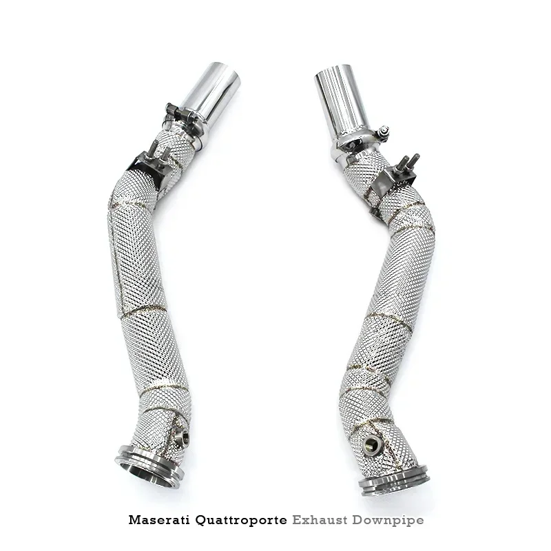 Section High flow Pipes Exhaust Pipes branch downpipe Exhaust Pipe with for Maserati Quattroporte 3.0T