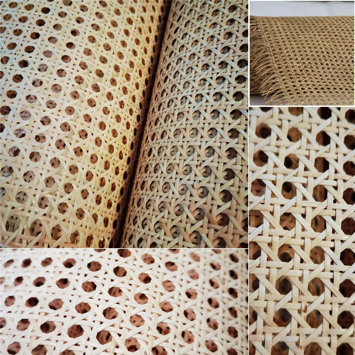 50cm Width 0.2-1 Meters Cane Webbing Real Natural Indonesian Rattan Wicker Chair Furniture Repair Material