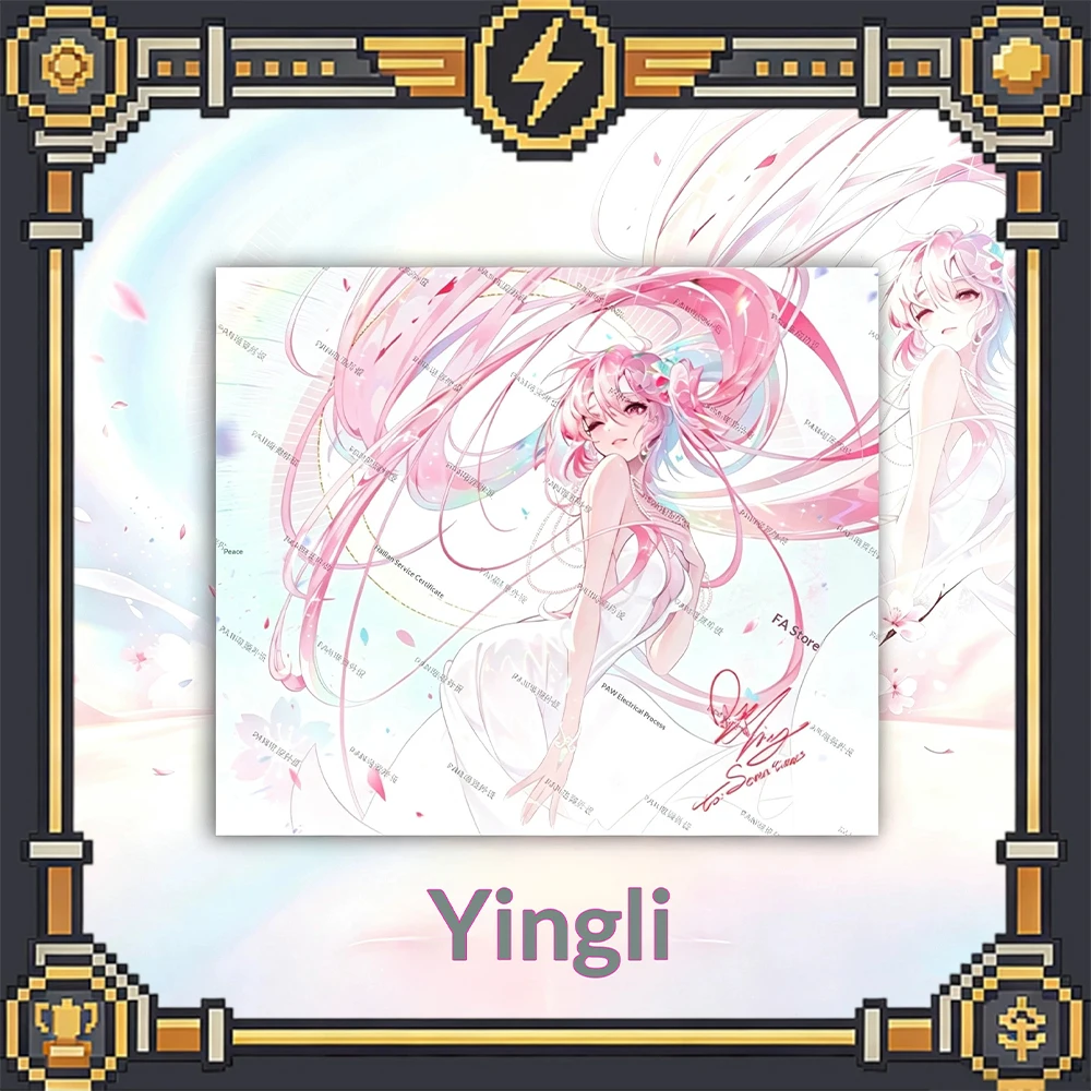 PAN Esports Seven Time YINGLI Glass Gaming Mousepad FPS Both Speed And Smooth Mouse Pad For VALORANT TTK CSGO PC Accessories