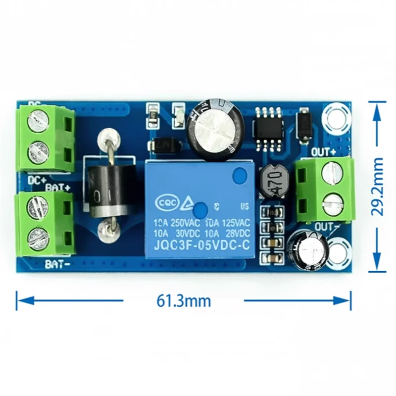 Универсальный аварийный преобразователь реле для автоматического переключения режима ожидания батареи, модуль литиевой батареи во время работы failu, 5-48 В