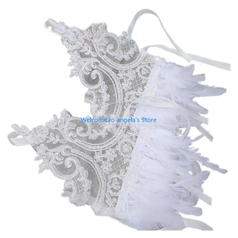 X4YC Breathable Gloves With Shimmering And Lace Patterns