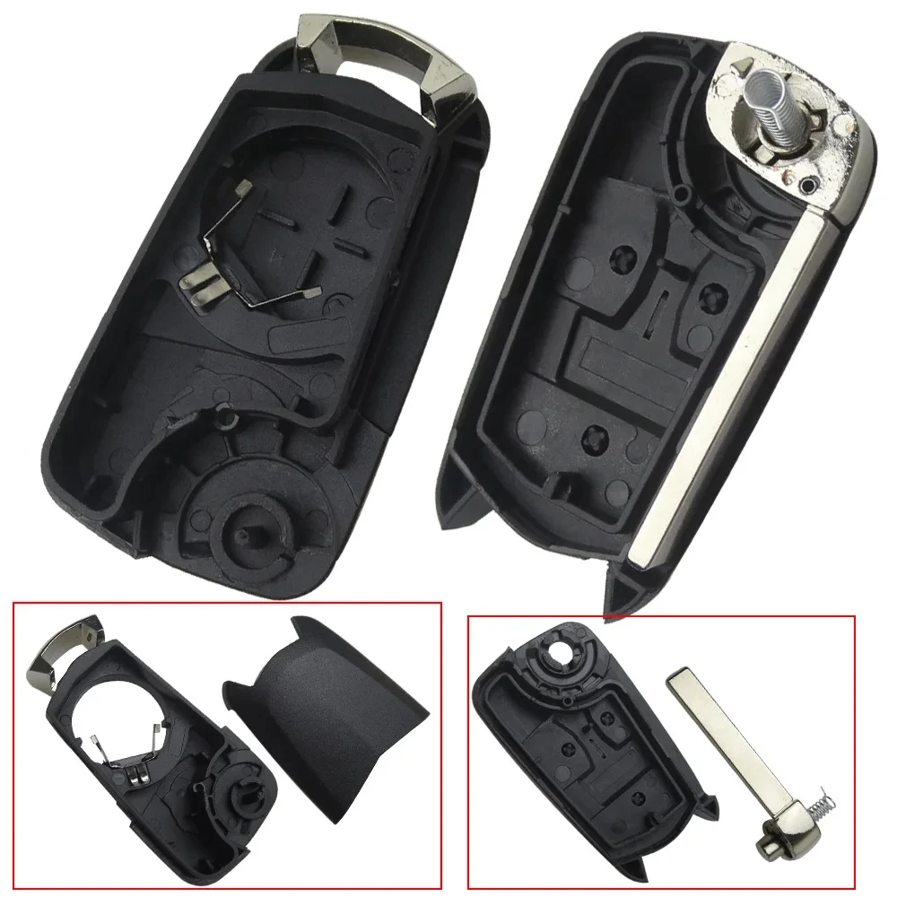 OkeyTech Flip Remote Folding Car Key Cover Fob Case Shell For Vauxhall Opel Astra H Corsa D Vectra C Zafira Astra Vectra Signum