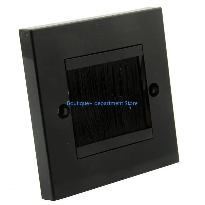 E1PD 86 Type Brush Wall Plate Cable Pass Through Wire Hider For Socket Switches