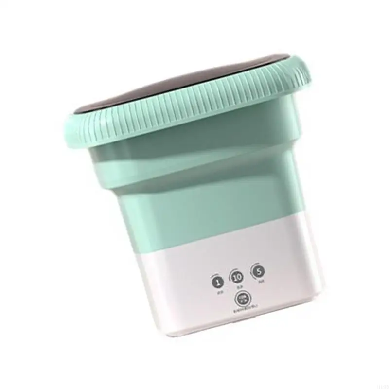 918Dポータブル折りたたみ洗濯機キャンプキャンプランドリーマシンプラスチックテクスチャーアパートメントで使いやすいと保管に適しています