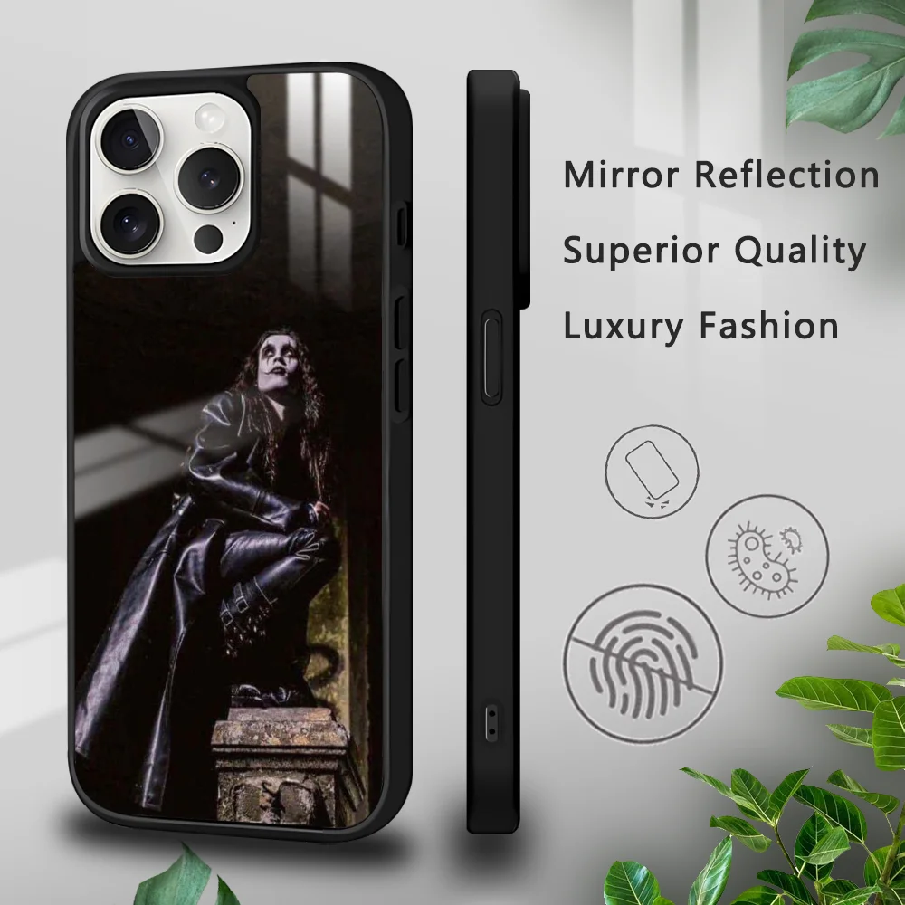 T-THE-C-CROWS Horror Movie Phone Case For IPhone 16 15 14 13 12 11 Pro Xs Max Mini Plus Celulares Hard Funda