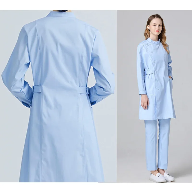 Nurse Costume for Women Medical Clothing Lab Robe Female Sanitary Uniform Beautician Workwear Hospital Clinical Uniform