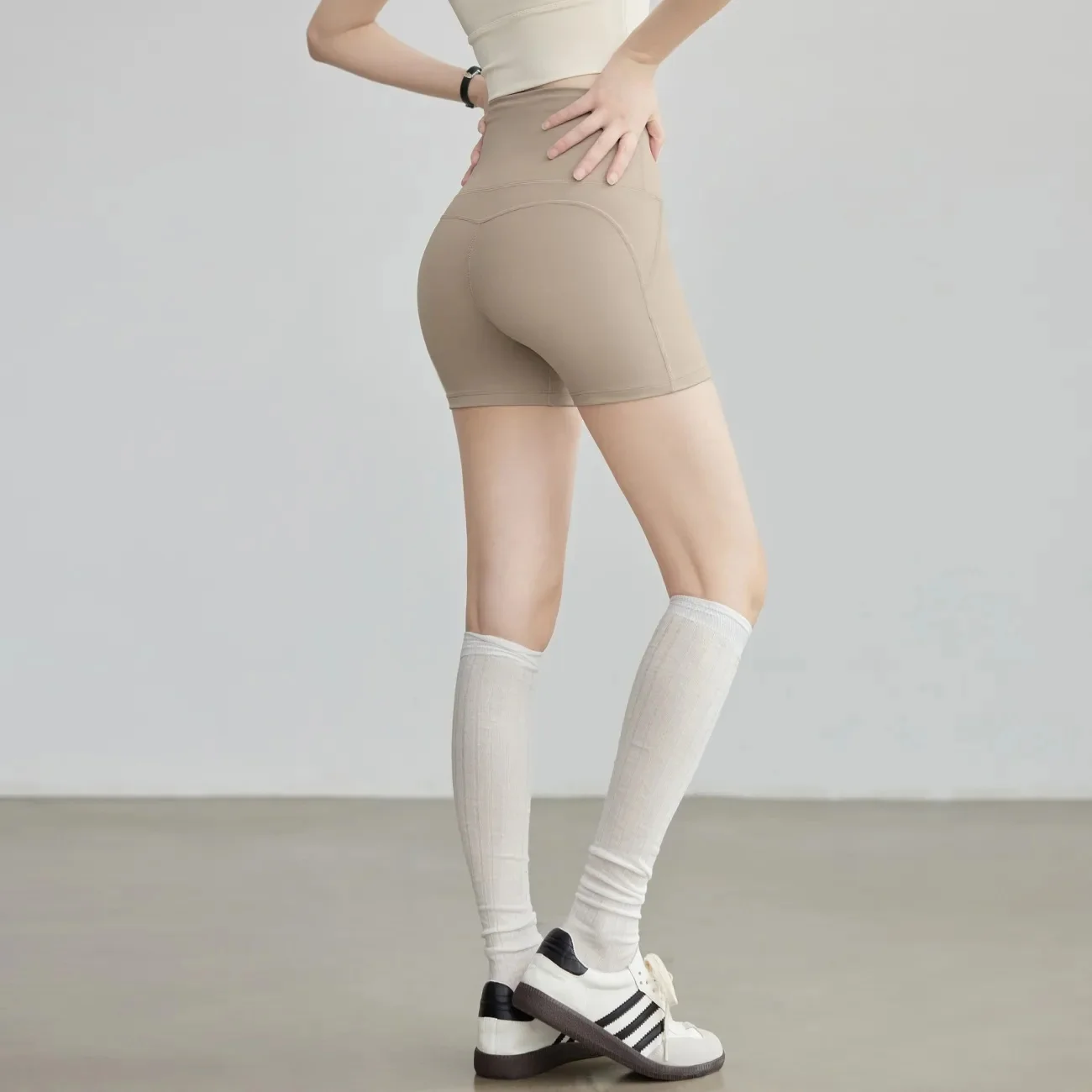 Yogahose Baumwolle Damen Leicht Indoor Wandern Gelb Split Büro Pendeln Tragen Spleißen Party Lila Yogawear Erweiterte Ins