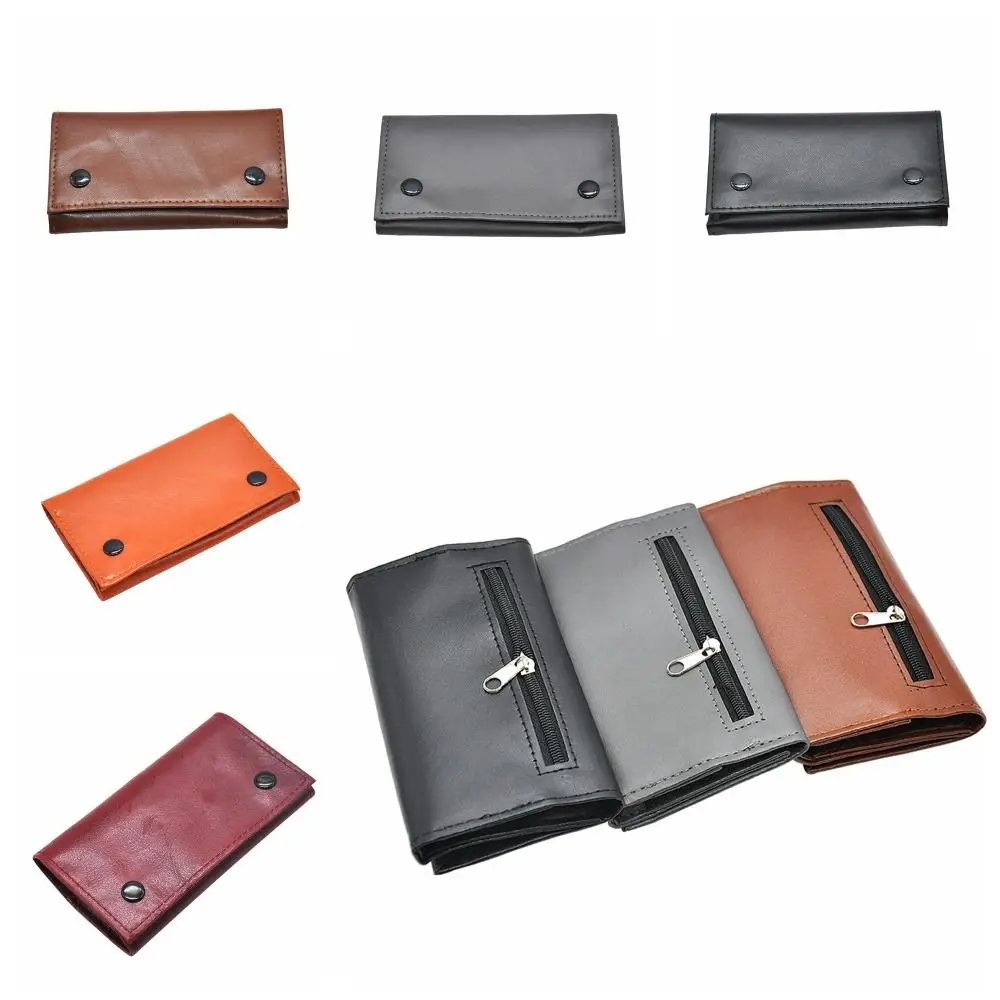 Wallet Pouch PU Leather Pocket Phone Pouch Portable Double-layer Mini Wallet Bag Retro Lightweight Phone Bag Mobile Phone