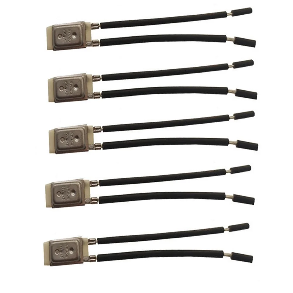 5pcs Temperature Switch 17AM Motor Thermal Protector Normally Closed KSD9700 Temperature Controller Switch Household Tools