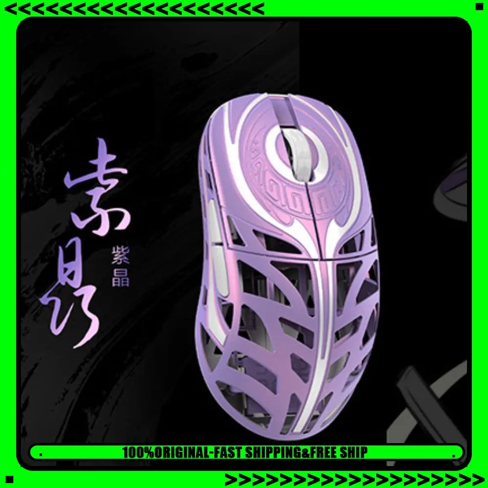 WLMOUSE Strider Gaming Mouse Dual Mode Wireless PAW3950HS Sensor 8KHz Polling Rate Hollow Magnesium Alloy Game Mice PC Accessory