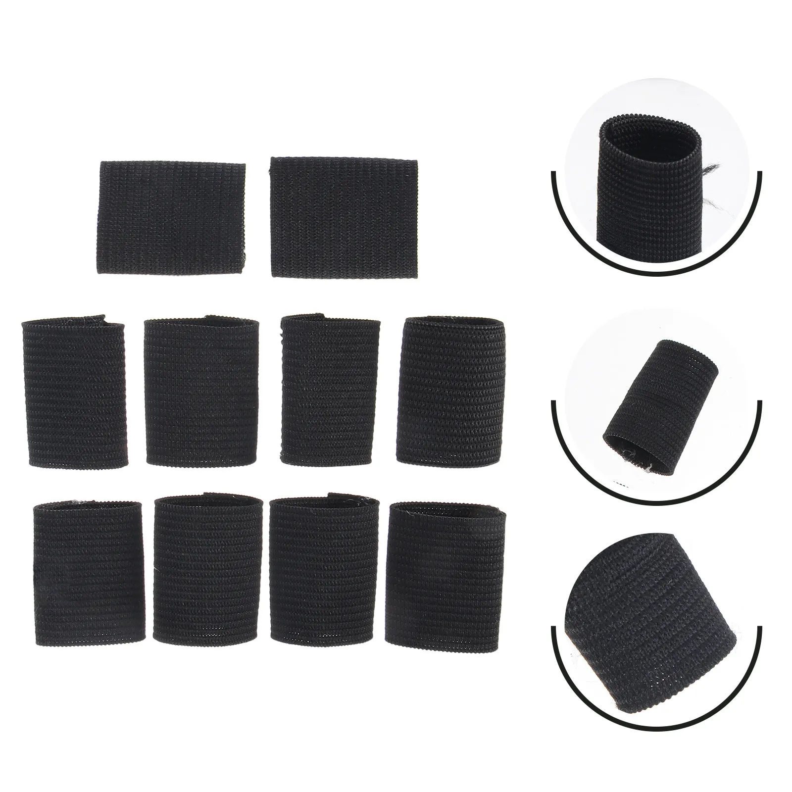 10 pièces, protège-doigts professionnels en nylon, flexibles, à séchage rapide, pour le basketball et le volleyball, offrant un soutien aux articulations.