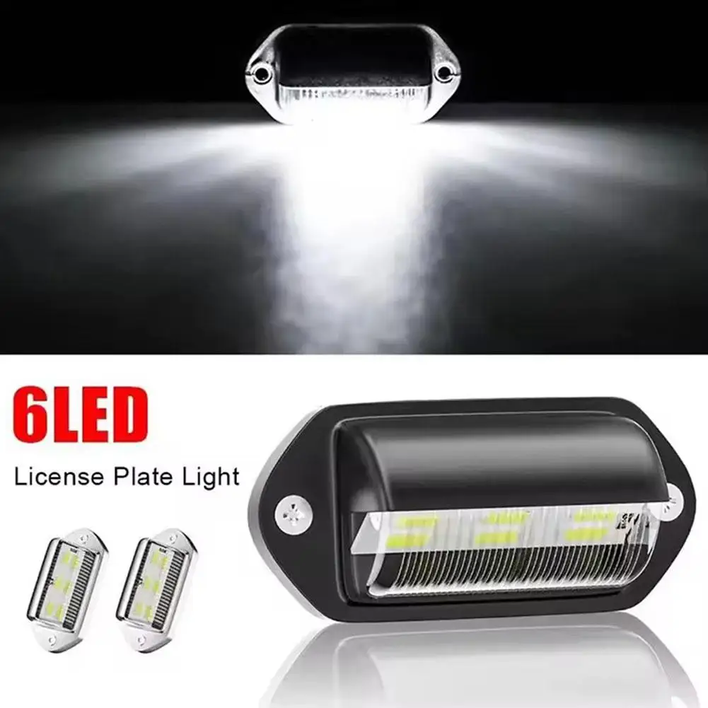 

6 LED Car License Number Plate Light Side Lights And Taillights For Cars, Truck,Trucks, Buses, Trailers