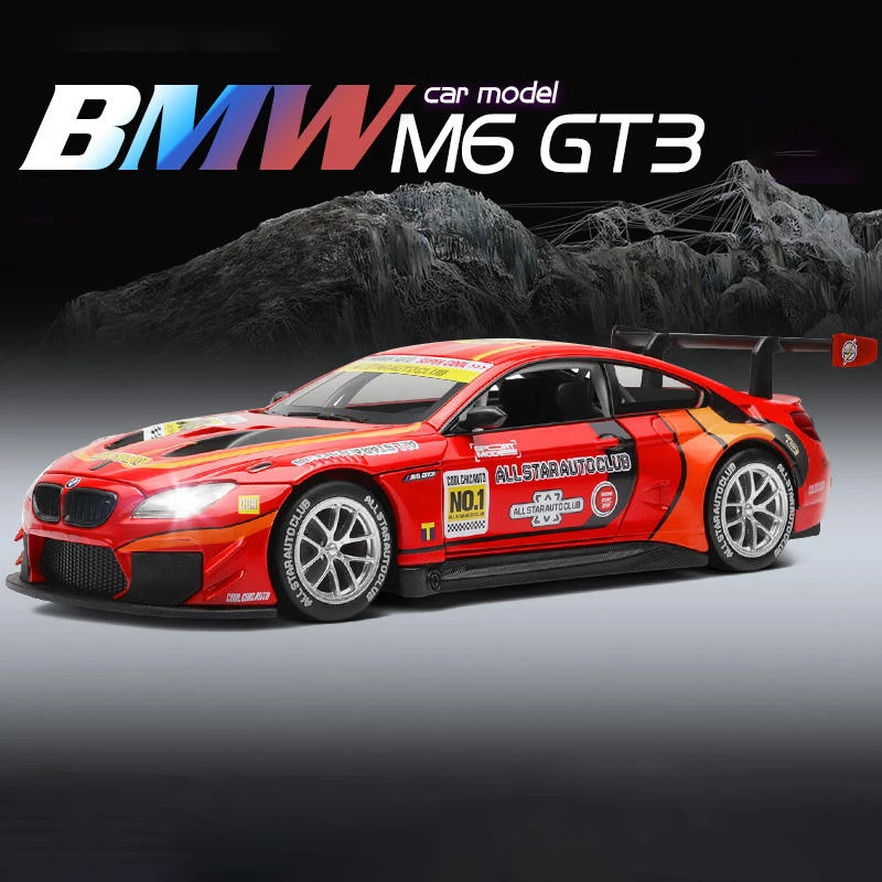 

1:24 BMW M6 GT3 M4 DTM BMW Z4 CSL Alloy Model Car Toy Diecasts Metal Casting Sound and Light Car Toys For Children Vehicle