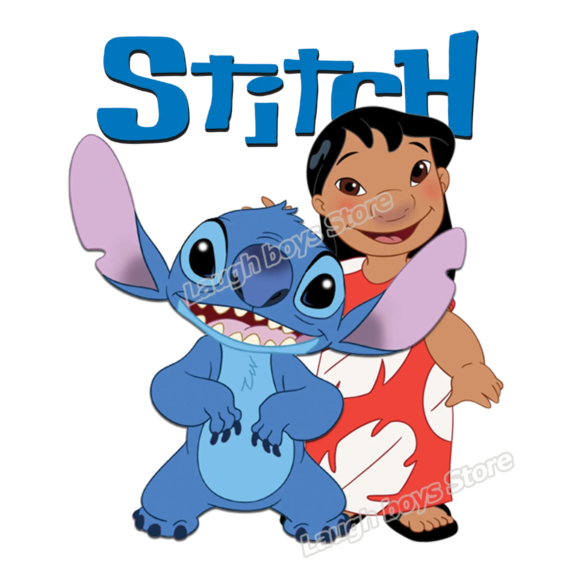 Disney Loli Stitch Ironing Hot Transfer Patch Clothing Large Sticker Stitch Crashes DIY Cloth Patches Bag Shirt Design Stickers