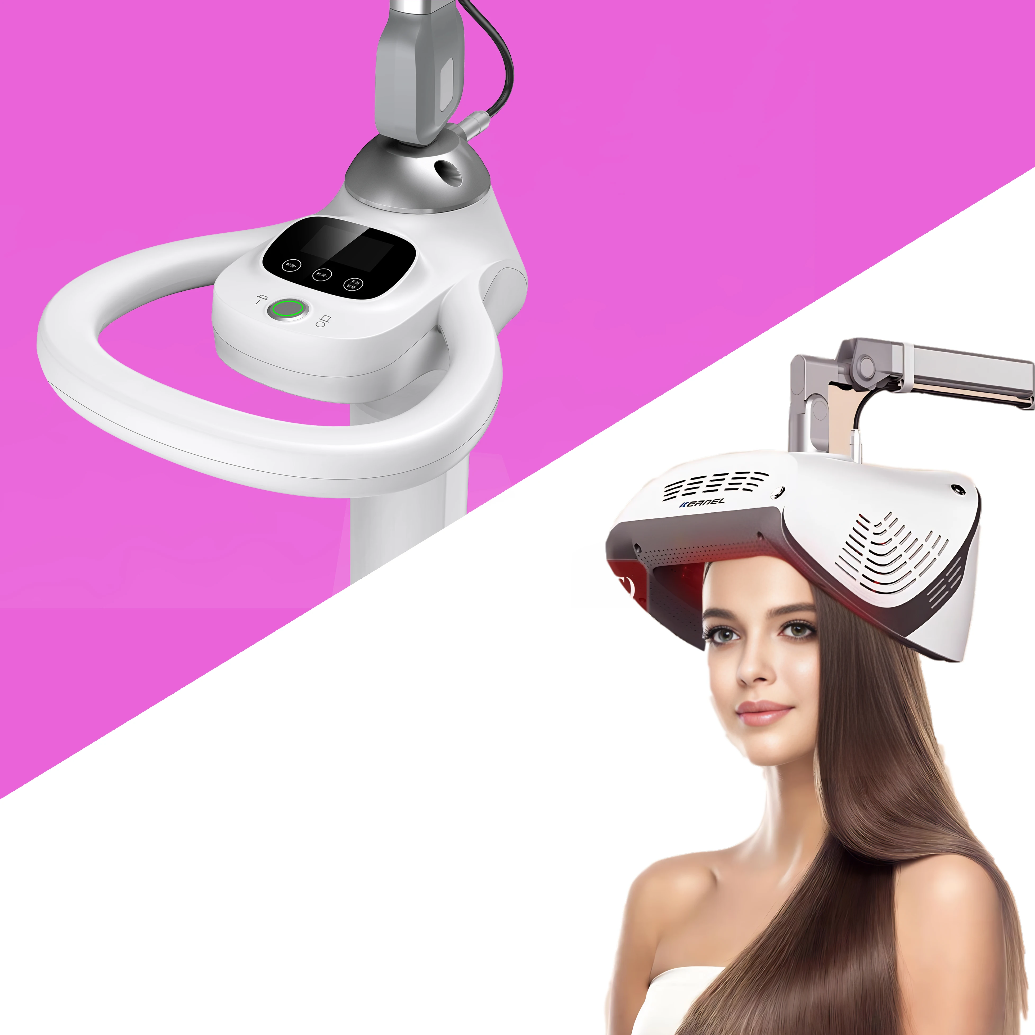 Spa Hospital Professional LLLT Hair Regrowth Machine for Hair Loss Treatment.
