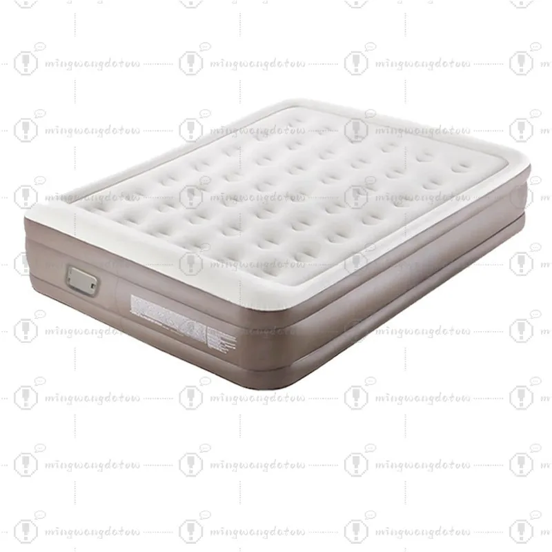 Double Foot Pump Inflatable Camping Mattress with Pull Straps