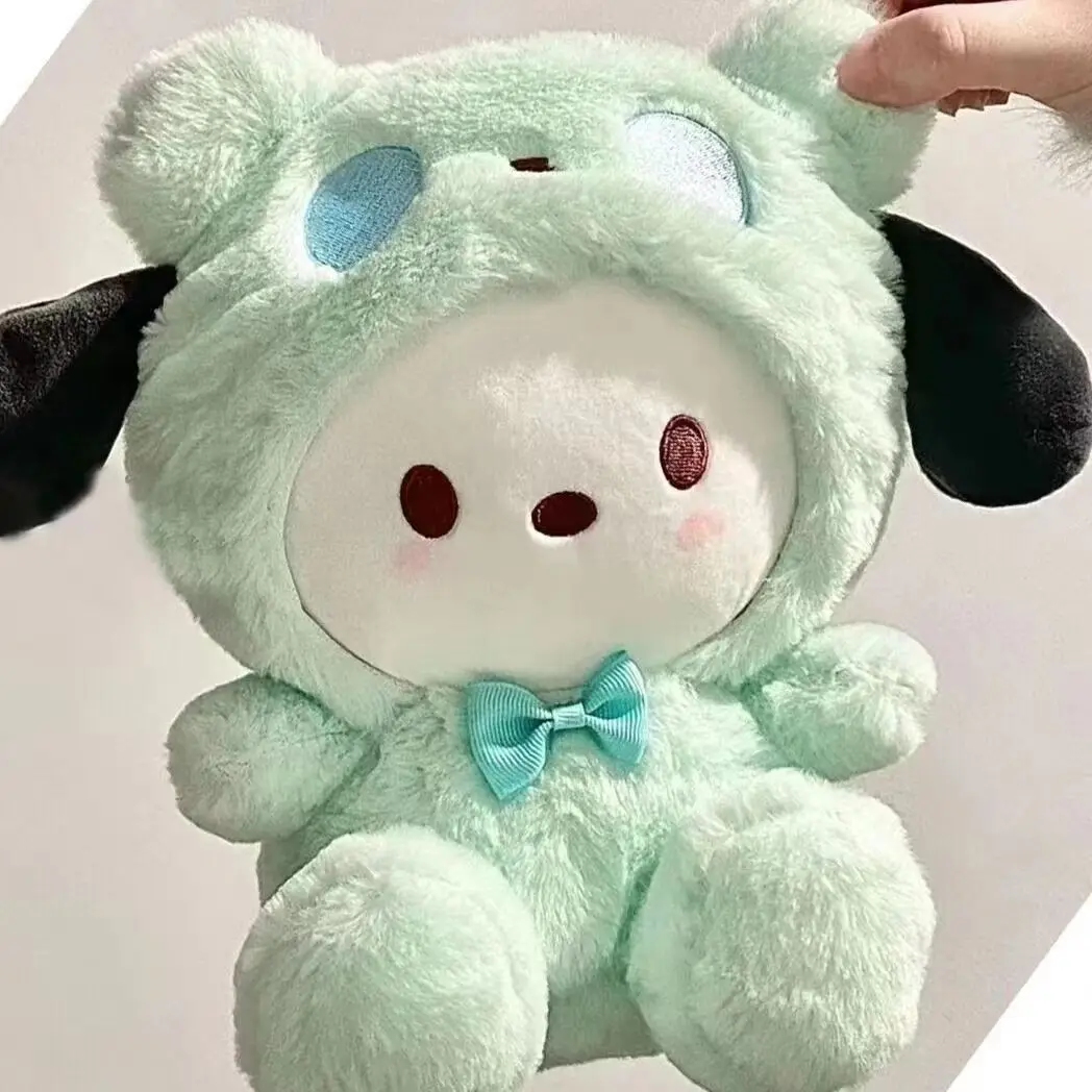 25-50 سنتيمتر Kawaii Plushies مرحبا كيتي سينامورول Pochacco تحويل محشوة أفخم دمية كوس الدب لطيف لعب الأطفال هدية عيد ميلاد
