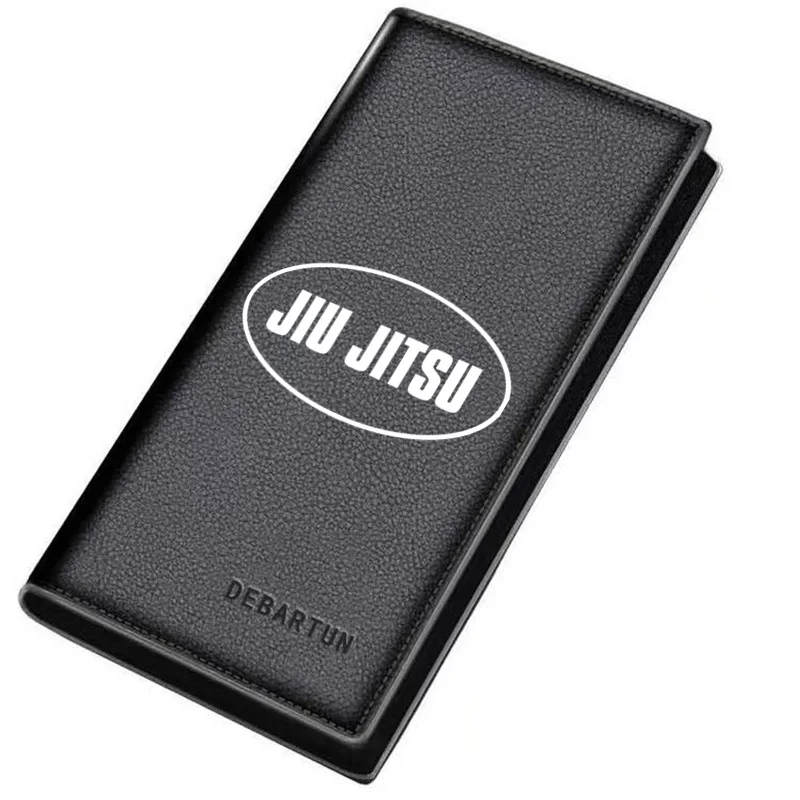 Jiu Jitsu black background Men's Long Wallets Business Stylish Printing Design Casual Use Christmas Valentine's Father's Day Gif