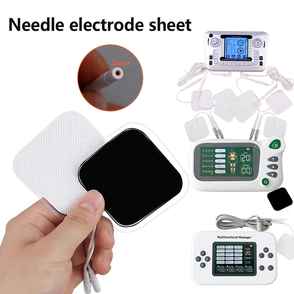 10/20Pcs TENS Unit Accessories EMS Muscle Stimulator Electrode Pads Non‑Woven Self‑Adhesive Reusable Replacement Massage Patches