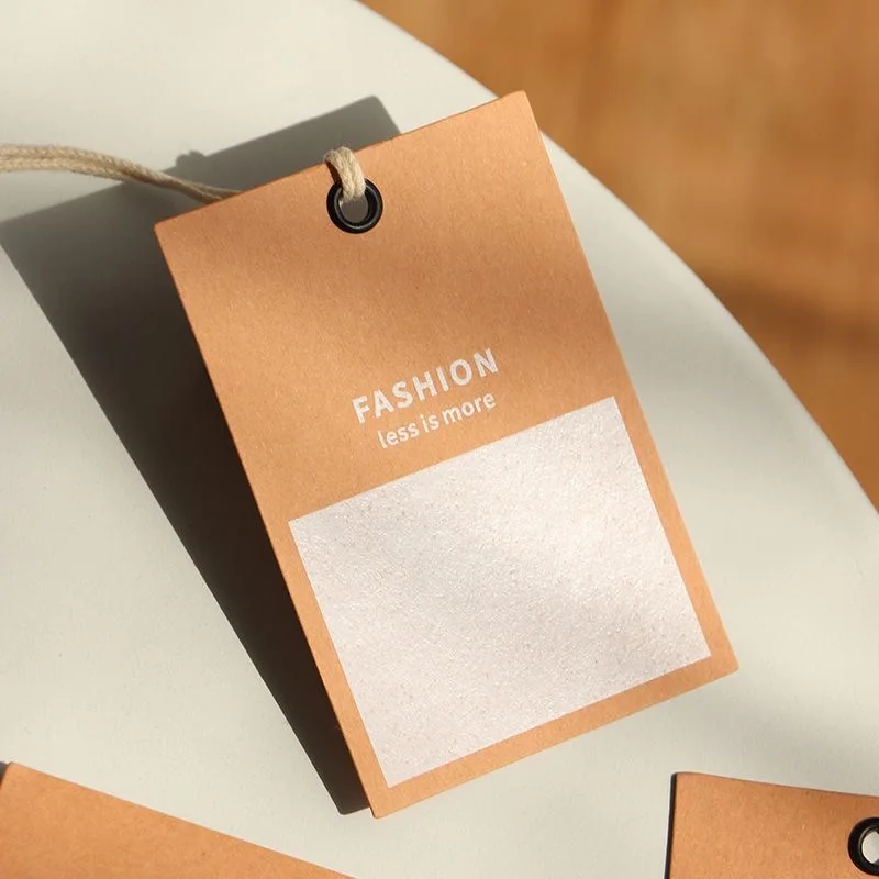 

Custom Kraft Paper Tag with Personalized Logo Brown Kraft Paper Label for Packaging Handmade Style Customizable 25102001