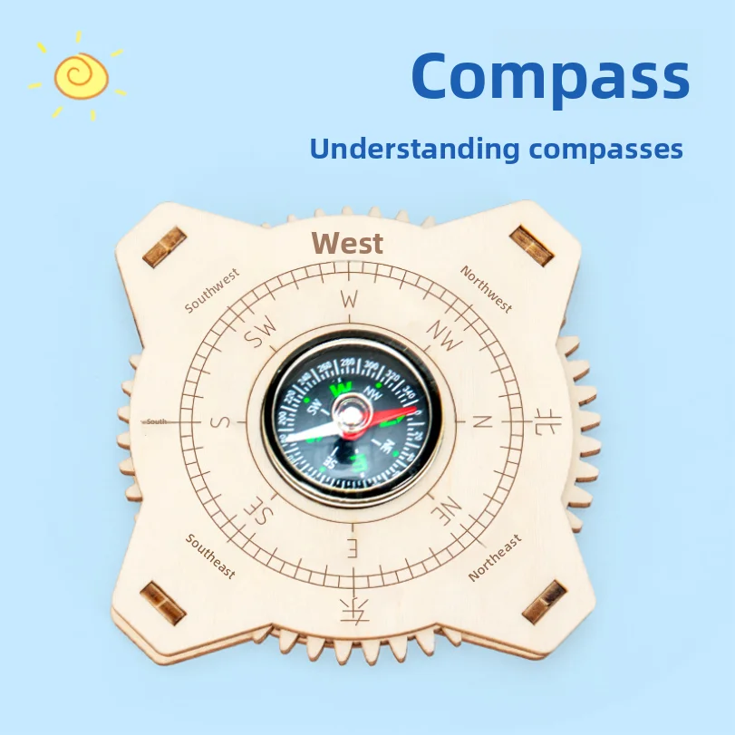 Compass Science Experiment DIY Model Technology Small Craft Children's Toy Material Package Set