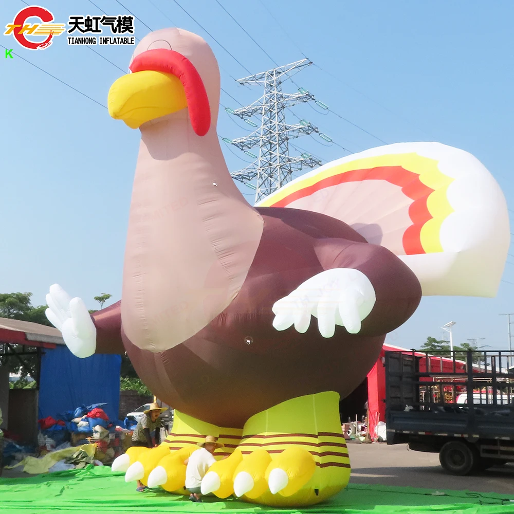 

Быстрый воздушный корабль 4 м/6 м/8 м гигантская надувная модель индейки на День Благодарения надувные индейки реплика украшения