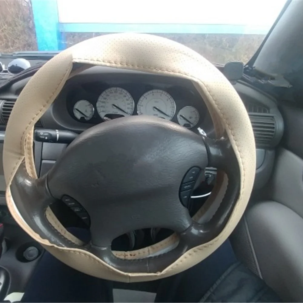Braid On leather Steering Wheel Cover for Alfa Romeo 159 147 156 164 166 stelvio Giulietta MiTo Giulia GT