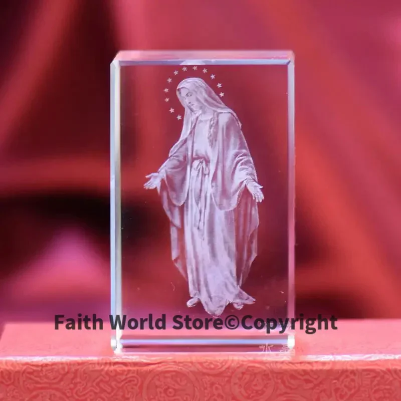 best Christmas gift Catholicism Christianity Holy Mary, Mother of God Religious 3D Crystal Figurine art statue -