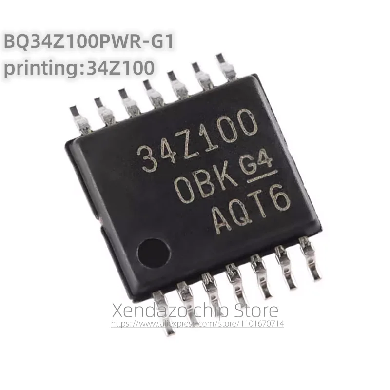 10pcs/lot BQ34Z100PWR-G1 printing 34Z100 TSSOP-14 package Original genuine Battery level monitoring chip