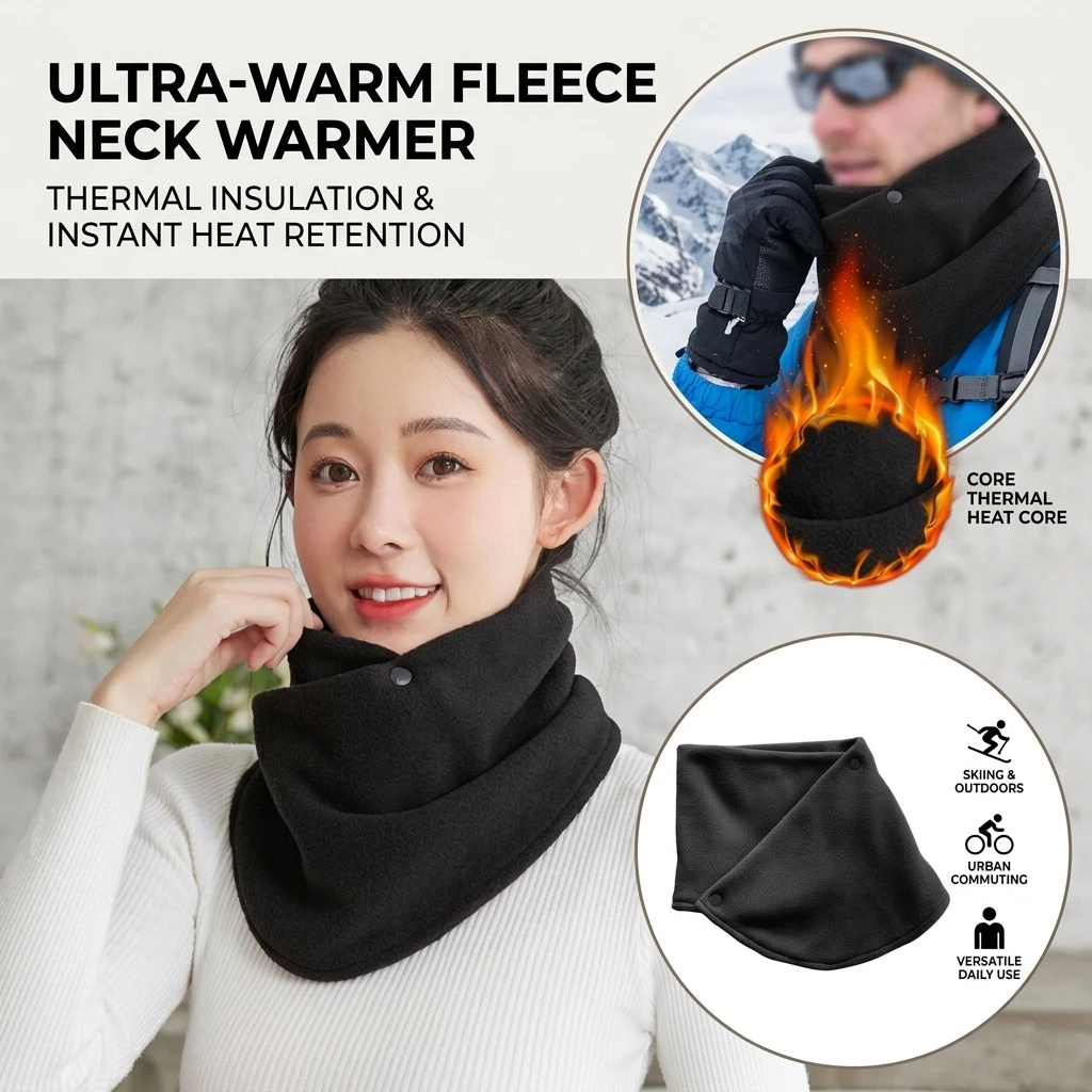 Winter Scarf for Women Warm Fluffy Neck Warmer Stylish Ins Fashion High Value Neck Wrap Student Cute Versatile Scarf