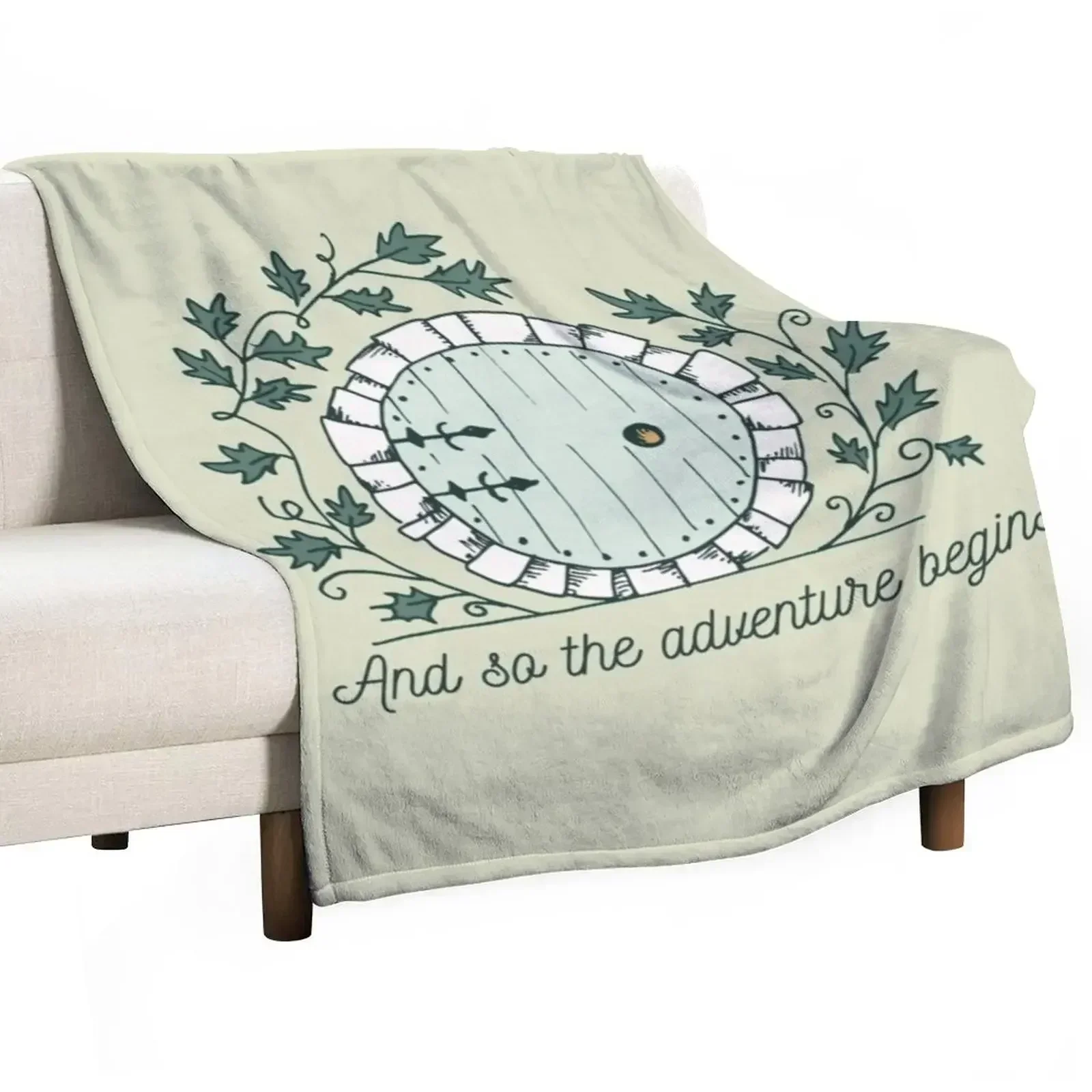 Baggins Door with Twigs ShirtsNew design 2021 Throw Blanket Sofa Shaggy Flannels Blankets